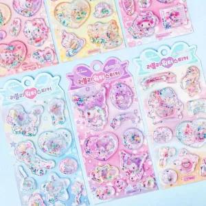 [셀러에이드]러블리 산리오 스티커 러블리 캐릭터 워터 데코