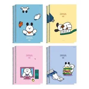 [셀러에이드]스프링 제본 노트 초등학생 심플 공책 스터디 메모장 학용품 신학기