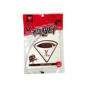 [골드스마일]커피 여과지 드립 필터 4인용 핸드드립 종이 커피필터 일회용