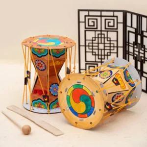 장구 만들기 미니 악기 놀이 활동지 포함 창의력 개발 어린이 장난감