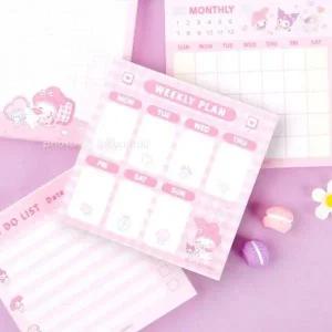 [셀러에이드]산리오 캐릭터 떡 메모지 마이멜로디 귀여운 캐릭터 메모 랜덤 24장