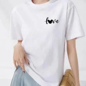 러브 30수 빅사이즈 남 여 무지 반팔