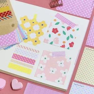 [셀러에이드]다이어리꾸미기 다꾸 마스킹 스티커 세트 파스텔 다이어리데코