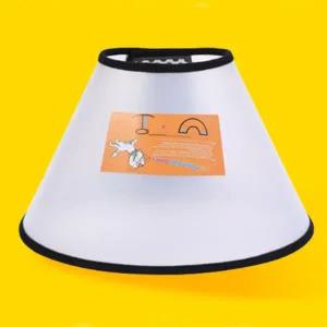 [골드스마일]강아지 반투명 찍찍이 넥카라 6호 1P 수술 깔대기 카라