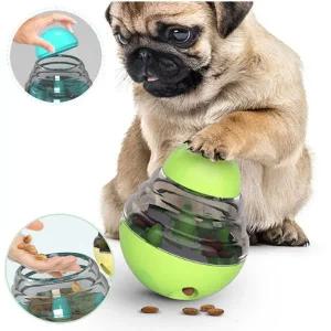 [골드스마일]강아지 컬러 간식볼 오뚝이 1P 입구 조절 노즈워크 스낵볼