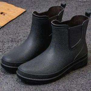 남성 방수 숏 레인 부츠 캐주얼 장화