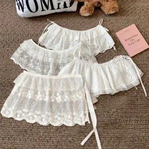 [하프클럽/]시스루 레이어링랩 스탠다드 미니스커트 4종