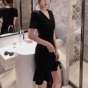 [하프클럽/]이벤트룩 슬림핏 데이트 하객 원피스 여자 이벤트 고급스러운
