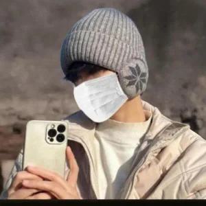 /신상오픈런 여성 클래식 방한 도톰 귀달이 모자와 귀마개