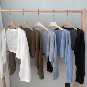 [하프클럽/]여름볼레로가디건 볼레로 여름 아우터 간단한 심플 가디건