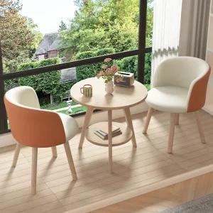 원형 부부테이블 티테이블세트 테이블의자세트 원탁 베란다