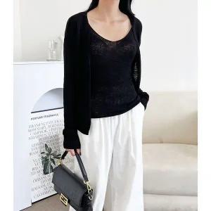 [하프클럽/]여자 가디건세트 브이넥니트나시 하객룩 원피스 트위드자켓 여