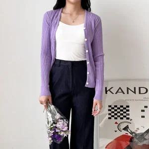 [하프클럽/]여자 기본 골지 가디건 여성가디건 DJW1-CA-SCBB1006-베이지