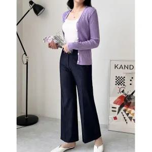 [하프클럽/]여자 기본 골지 가디건 여성가디건 DJW1-CA-SCBB1006-소라