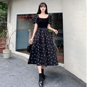 [하프클럽/]여자 플라워 반팔 스퀘어넥 롱 원피스 JSW1-OPS-SP0000CQI