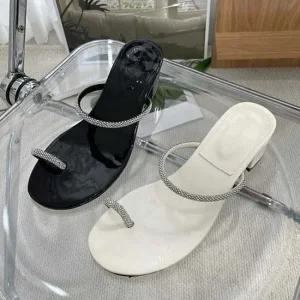 인기상품 여성 여름 구두 큐빅 스트랩 하이힐 뮬 슬리퍼 하이힐 [WFJIXMI_251115]