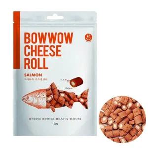 [콩심팥심]바우와우 치즈롤 (연어맛) 120g (강아지 간식)