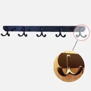 스텐 벽걸이 옷걸이 블랙 다용도 후크 모자 거치대