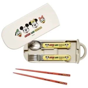 휴대용 수저 포크 케이스 유치원 급식 용기 미키프렌즈 1P