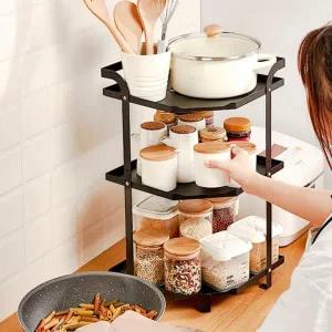 냄비 선반 주방 정리대 코너 싱크대 하부장 3단