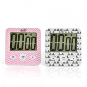 에바 북유럽풍 디자인 타이머(핑크/그레이)