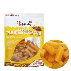 헬로도기 참 좋은 간식 그대로 말랑 스틱 고구마 250g (강아지 간식)