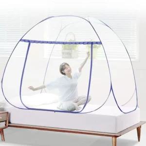 간편 원터치 미니 모기장 1인모기장 침대 텐트