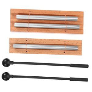 UTHCLO 2 세트 목재 명상 차임 메탈 윈드 사운드 힐링 악기 성인용