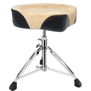 성인 드러머 기타 연주자를 위한 안정적인 베이스 편안한 메모리 폼 드럼 시트가 있는 Augioth 왕좌 패딩 유압 의자 높이 조절 가능한 라이트 오렌지