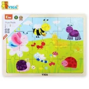 비가(VIGA) 24피스퍼즐 곤충 (V50199) 그림퍼즐 그림맞추기 학습완구 도형끼우기 집중력발달장난감