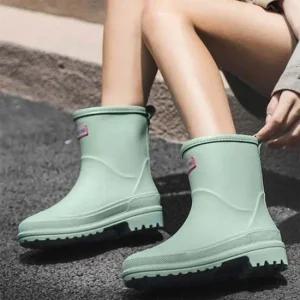 패션 프리미엄 가벼운 장화 여성용 여름 숏 레인부츠 장화 여성장화 여자장화 레인부츠 여성레인부츠