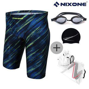 [닉스원] 남성 5부 실내수영복 NSJM-3956PR 4종세트