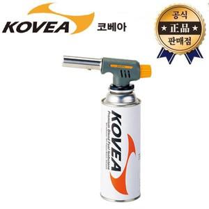 코베아 가스토치 KGT-9607 다목적 자동점화 화력조절 원터치결합 부탄 가스 토치 캠프파이어