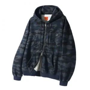 (매장정품) 디미트리 블랙 DIMITRI BLACK VLAD 워시드 카모플라쥬 후드 집업_네이비그레이 VBDNTH04NG 109