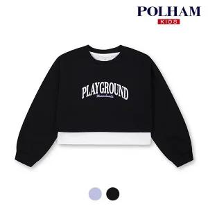 [폴햄키즈] 시그니처 여아 더블니트 나시 분리형 레이어드 맨투맨PKE1TR2070