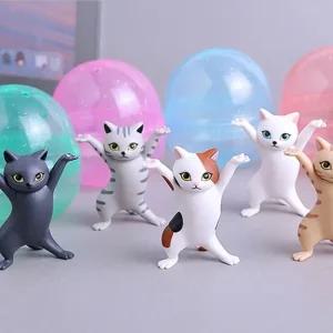 이어폰 디자인 거치대 고양이 캐릭터 사무실 책상 이어폰거치대 고양이미니어쳐