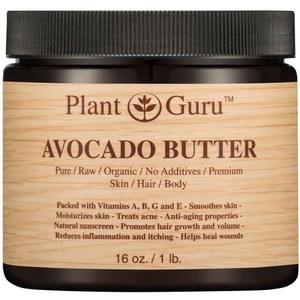 아보카도 바디 버터 16온스. 100% 순수 생 신선한 천연 콜드 프레스. 스킨, 헤어, 네일 모이스처라이저, DIY 크림, 밤, 로션, 비누.