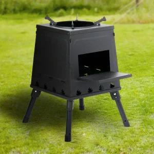 [골드스마일]해피캠핑 접이식 화목난로(26x34cm) 장작 화로대