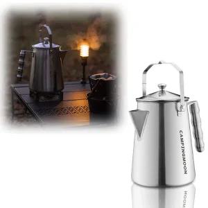 [콩심팥심]캠핑 주전자 버너 직화 야외 직화 커피 티포트(1.86L) 화로주전자