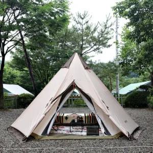 로고스 캠핑용 V 티피 텐트 400 트래드캔버스 베이지