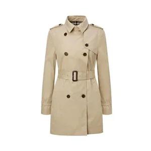[셀러허브 패션]헤지스 여성 더블 하프 기장 트렌치코트 베이지 HSCO5BC22I2