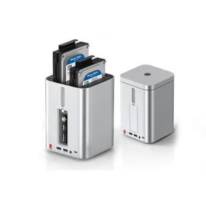 요타마스터 2베이 RAID 인클로 스테이션 도킹