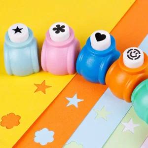 모양 미니 펀치 하트 꽃 스마일 별 펀칭기 종이 생활 DIY