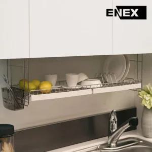 에넥스 부착식 식기건조대 싱크대선반 주방벽선반