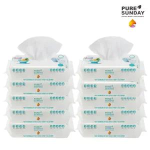 베이킹소다 주방행주 티슈 80매x10팩(800매)/일회용행주/물걸레청소포