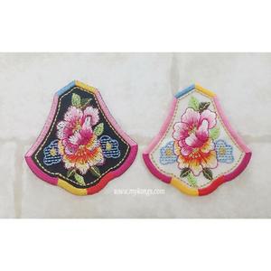 궁중치마 와펜/배씨머리핀재료/한복장식자수/예단장식