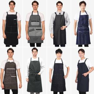 남자 앞치마 빅사이즈 큰 캔버스 바리스타 목공 미용실 작업용