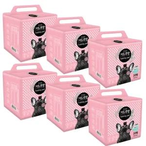 개도루팡 초대형(20매x6개) 소형(50매x6개) 배변패드 묶음 2종