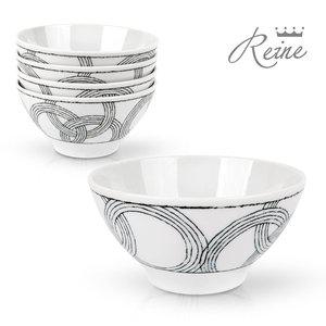 [헨느] 쯔무기 도자기 대접 5P세트 / 일본 국그릇