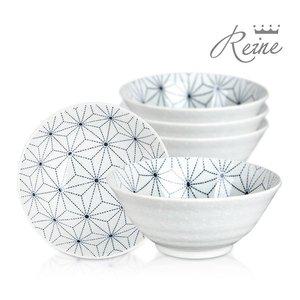 [헨느] 아사노하 도자기 대접 5P세트 / 일본 국그릇
